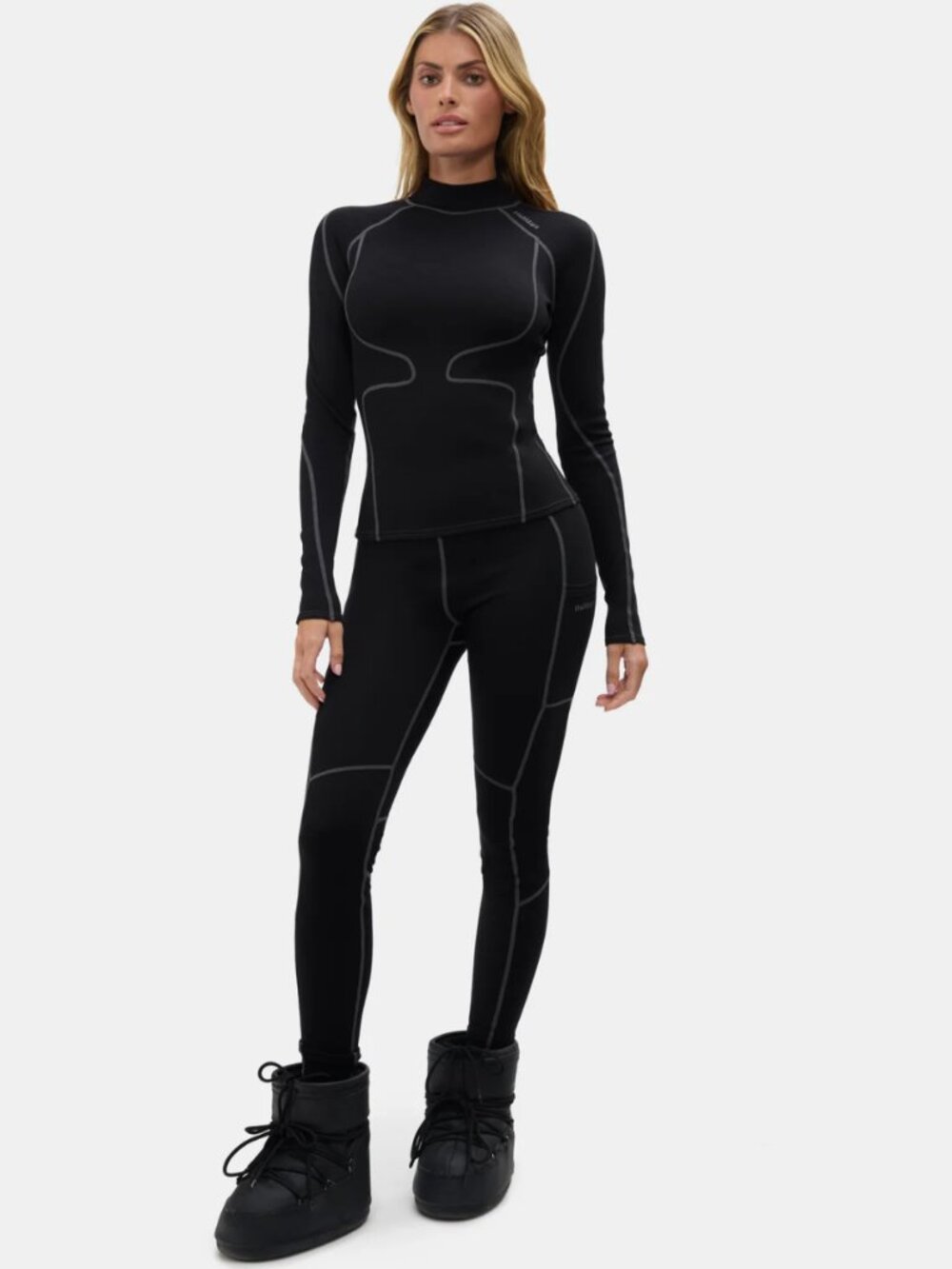 Halfdays - Fay Midweight Merino Top (S)  & Hallie Midweight Merino Legging (M)
